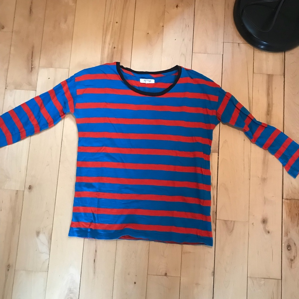 3/4 length, striped tee - Madewell - size Small
